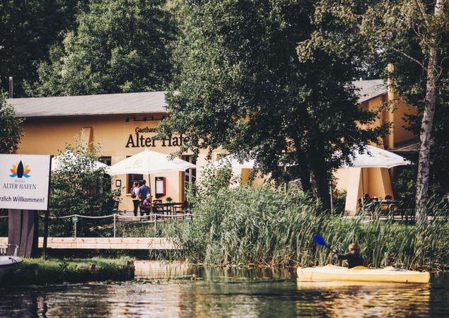 Außenansicht, Foto: Iris Woldt, Lizenz: Alter Hafen Außenansicht, Foto: Iris Woldt, Lizenz: Alter Hafen