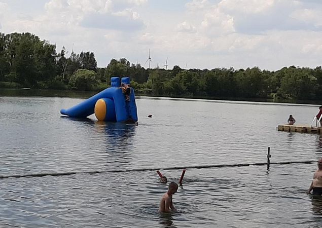 Wasserrutsche im Waldbad Zehdenick, Foto: Olaf Möser