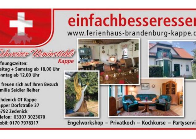 Schweizer Kaminstübli - Ferienanlage Kappe, Foto: Cornelia Seidler, Lizenz: Cornelia Seidler