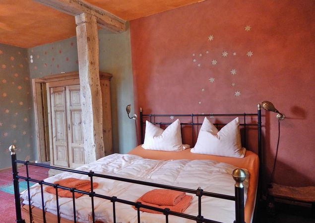 Mühle Himmelpfort - Morgenland Schlafzimmer, Foto: Brit Eismann Mühle Himmelpfort - Morgenland Schlafzimmer, Foto: Brit Eismann