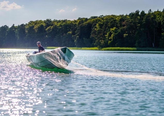 Fischen auf dem Stechlinsee, Foto: REGiO-Nord mbH, Lizenz: REGiO-Nord mbH