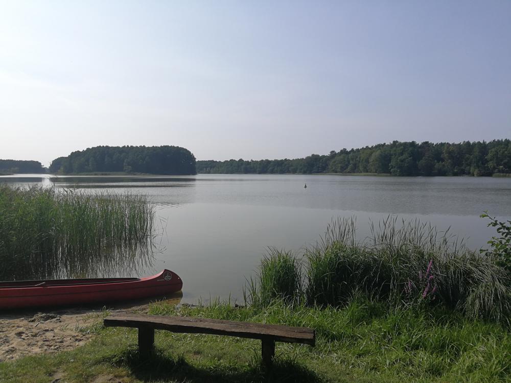 Badestelle am Großen Wentowsee in Marienthal