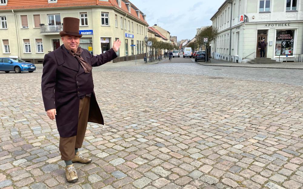 Carsten Dräger als Ratsherr, Foto: Elisabeth Kluge, Lizenz: Tourist-Information Zehdenick