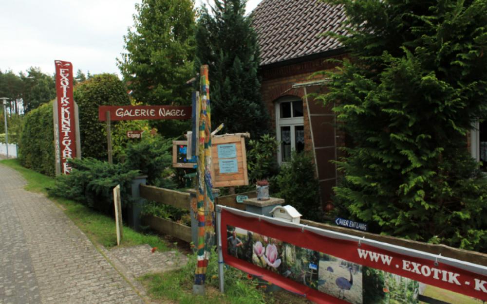 Gartencafé im Exotik-Kunst-Garten
