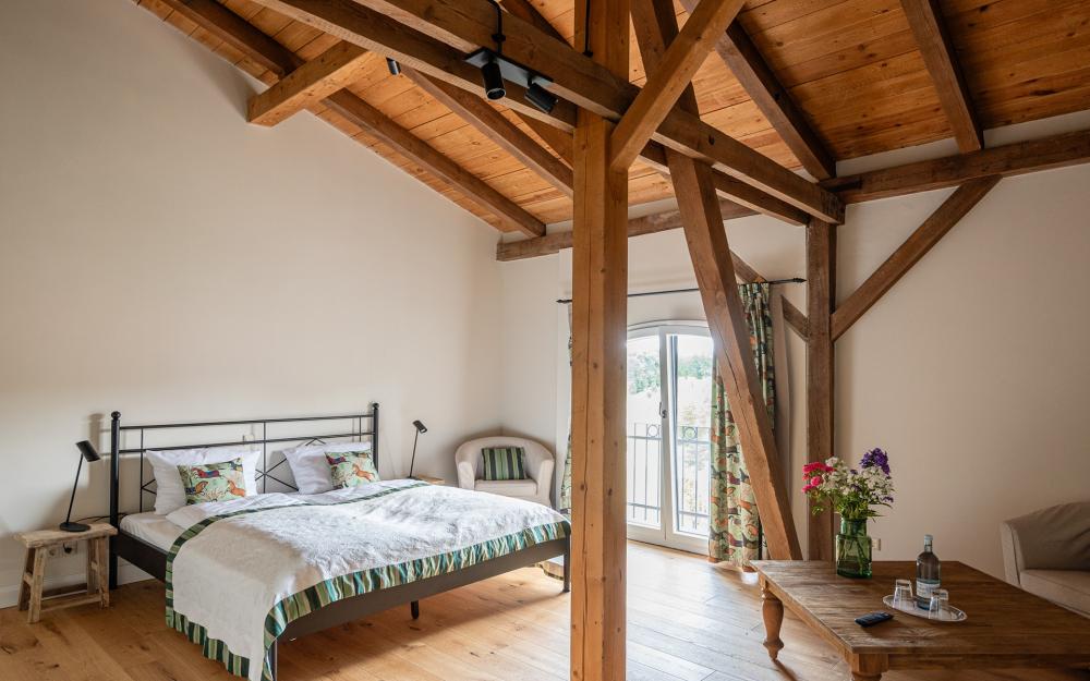 Storchenhof Blumenow - Doppelzimmer Bredereiche Schlafzimmer, Foto: Bryan Reinhard, Lizenz: Storchenhof Blumenow GbR Storchenhof Blumenow - Doppelzimmer Bredereiche Schlafzimmer, Foto: Bryan Reinhard, Lizenz: Storchenhof Blumenow GbR
